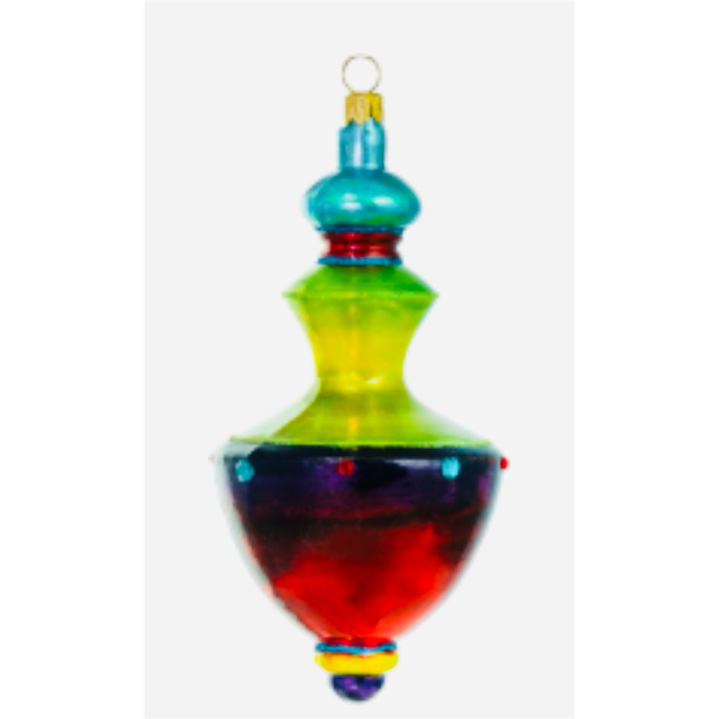 Colorful Hourglass Drop - 6"