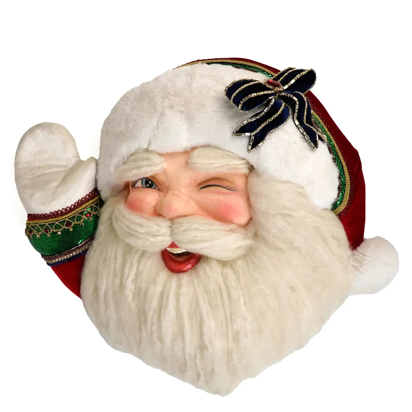 Winking Santa Wall Mask by Katherine's Collection