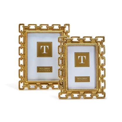 GOLD CHAIN PHOTO FRAME 5x7