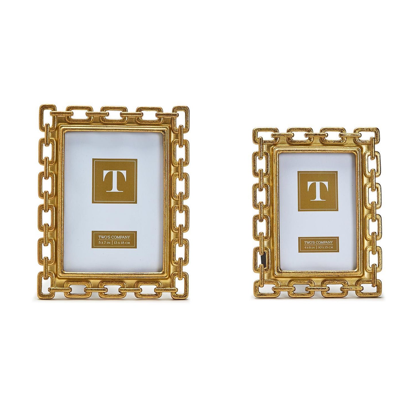 GOLD CHAIN PHOTO FRAME 5x7