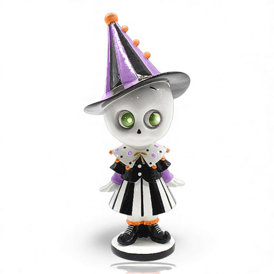 10.5in Witch Hat Skeleton Girl