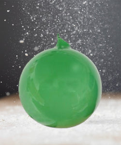 6" Mint Bubblegum Glass Ball Ornament