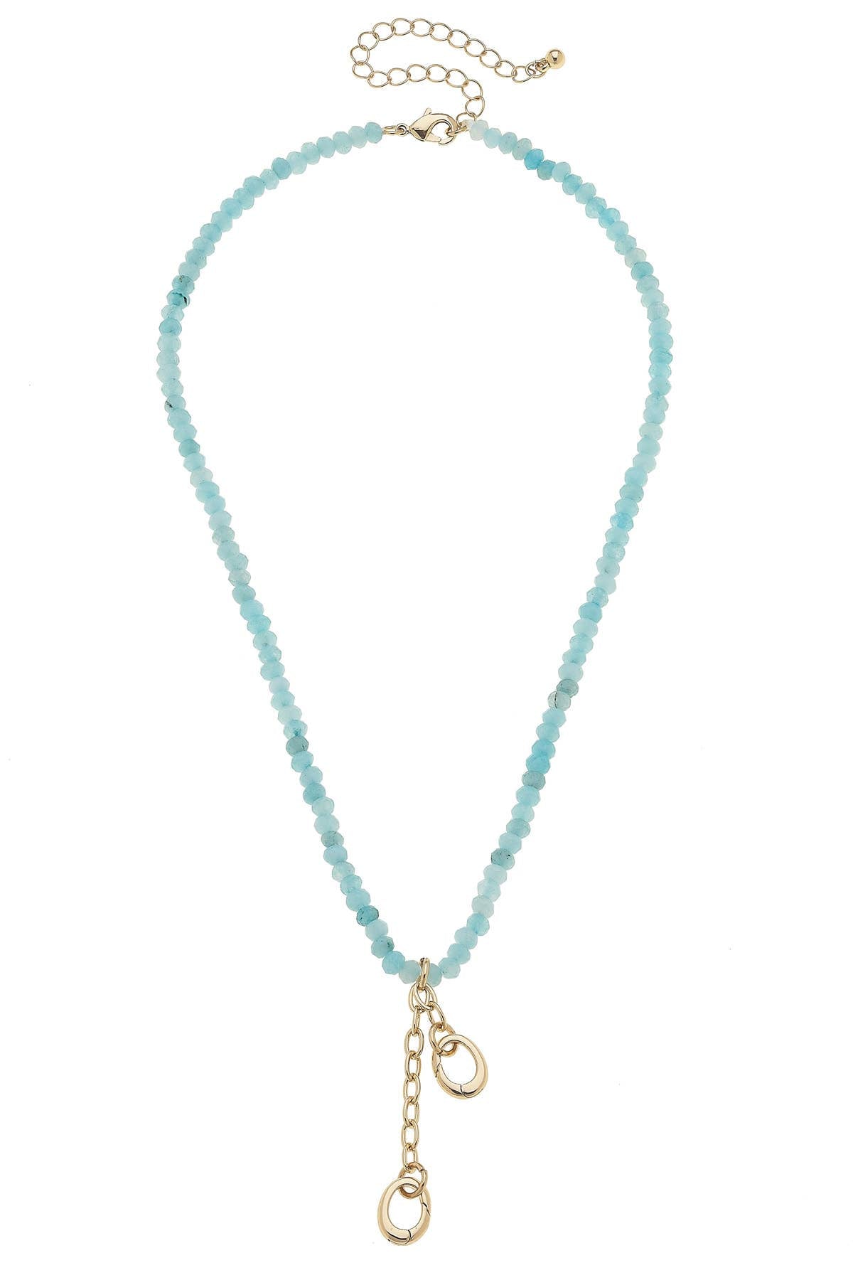 Lucy Gemstone Beaded Multi-Charm Necklace Base