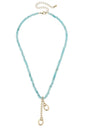 Lucy Gemstone Beaded Multi-Charm Necklace Base