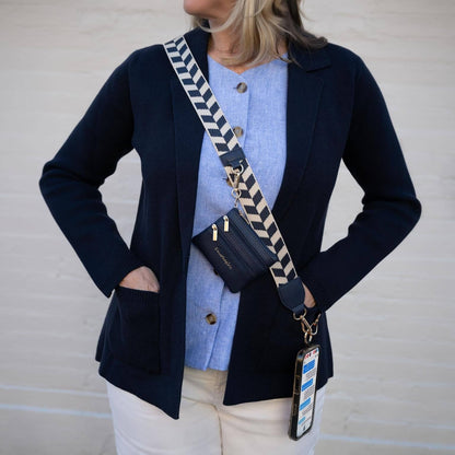 Clip & Go Strap w/Zippered Pouch Chevron