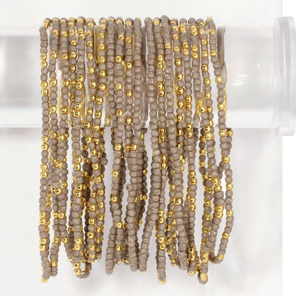 Stretch Seed Bead Solid Game Day Bracelets