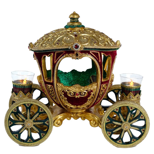 Timeless Carriage Centerpiece with Tea Lights by Katherine's Collection