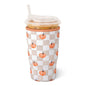 Pumpkin Check Iced Cup Coolie (Large)