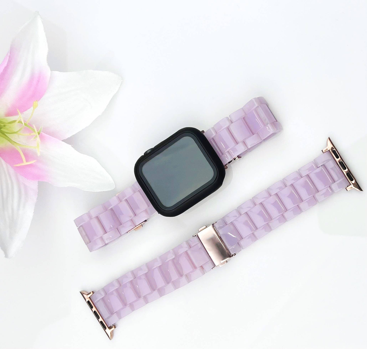 Resin Bracelet Light Weight Bands for Apple Watch: 38/40/41mm / Pink