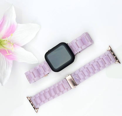 Resin Bracelet Light Weight Bands for Apple Watch: 38/40/41mm / White