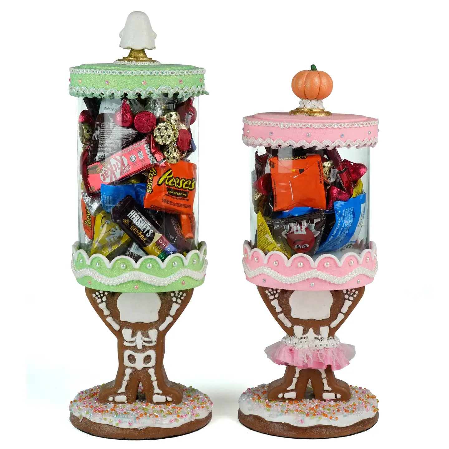 Gingerdead Jack and Jill Candy Canisters Set of 2 by Katherines Collection