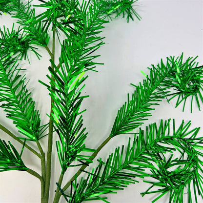 Whimsical Tinsel Curl Spray - Green 32”