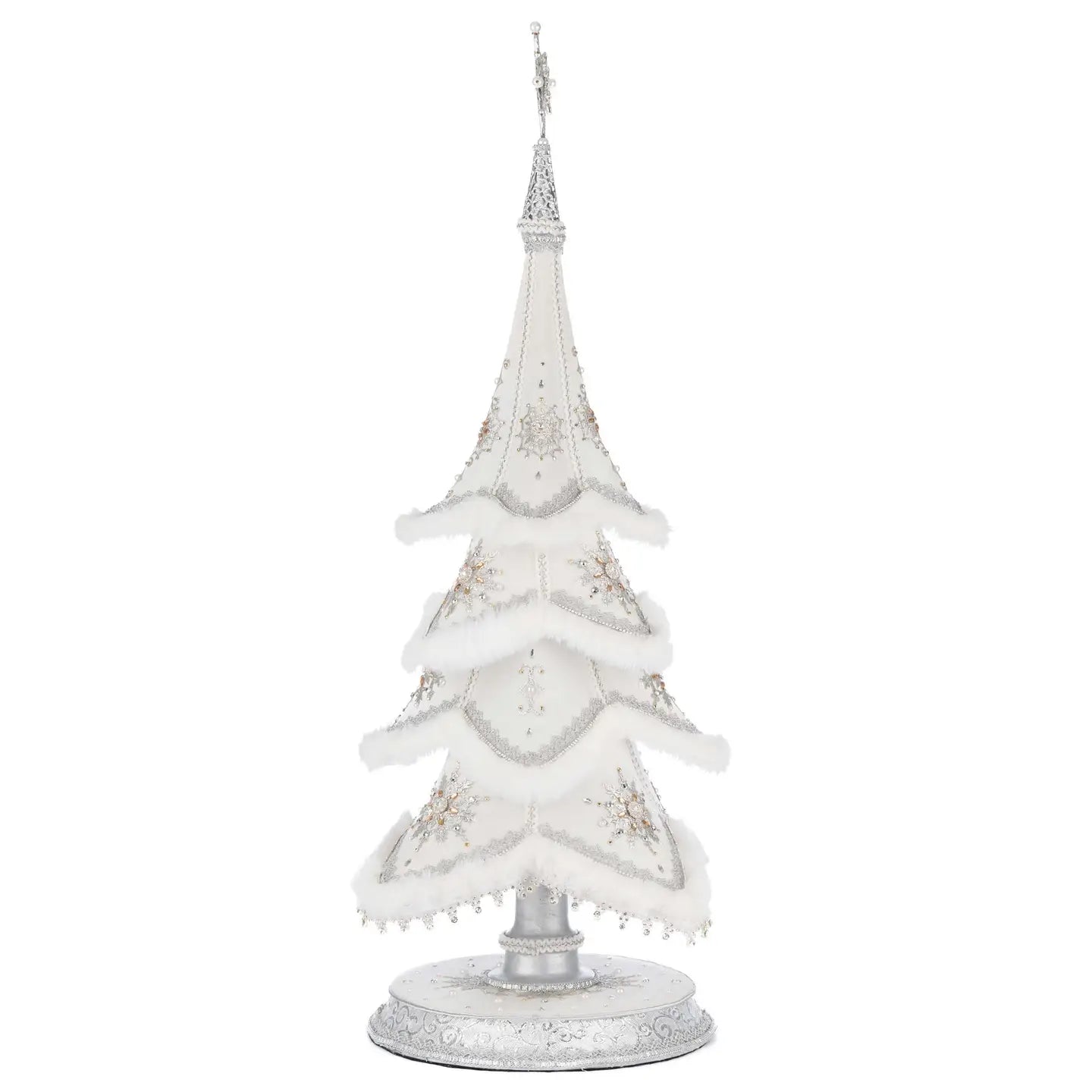 Silver Bells of Brilliance Tabletop Tree by Katherine's Collection