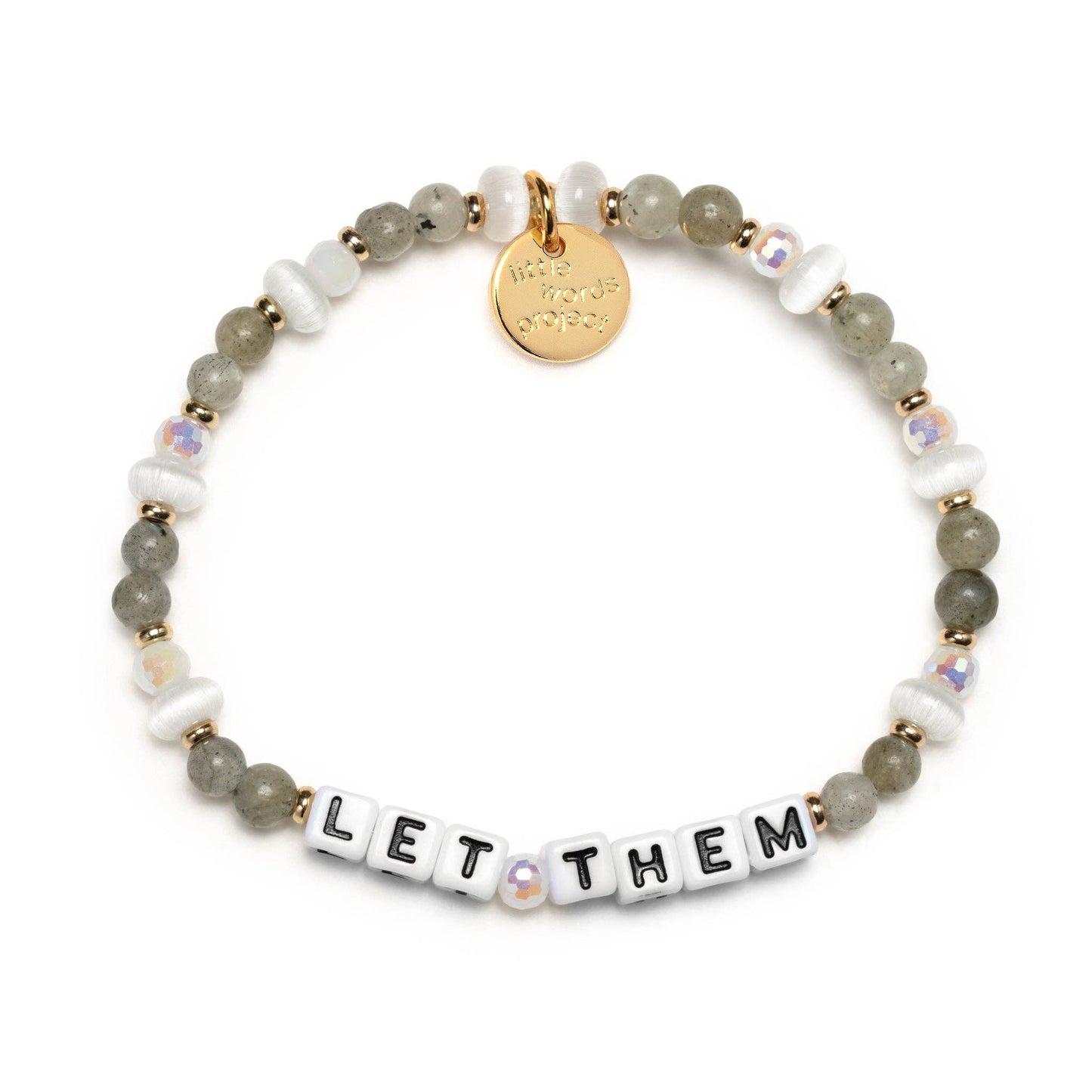 White-Let Them-Moonlit Pebble Path