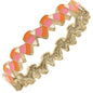 Halloween Enamel Candy Corn Hinge Bangle in Pink/Orange/White