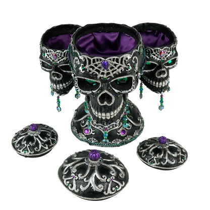 Tri-Skull Candy Bowls by Katherines Collection