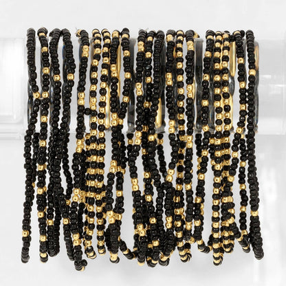 Stretch Seed Bead Solid Game Day Bracelets