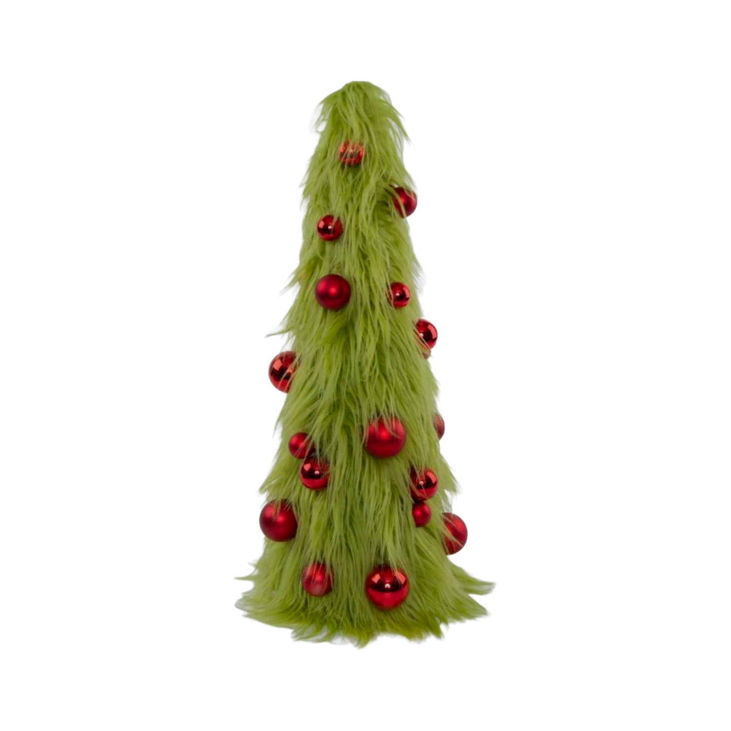 Green Fur Tree w Red Balls - 22"