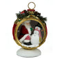 Santa with Snowman in Ornament Tbltp by Katherine's Collection