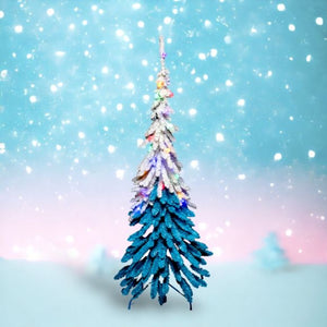 Blue Whimsey Tree with LED Lights 5'