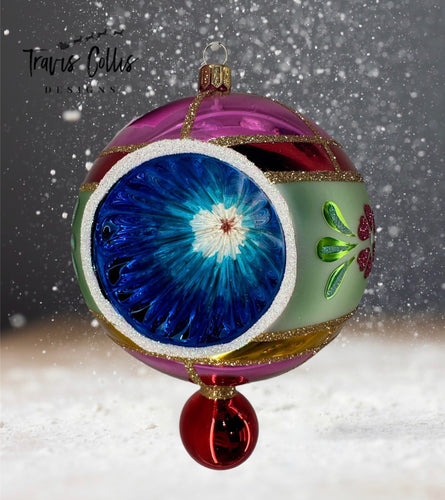 Nostalgia Bauble with Reflector - Green - Made in Poland