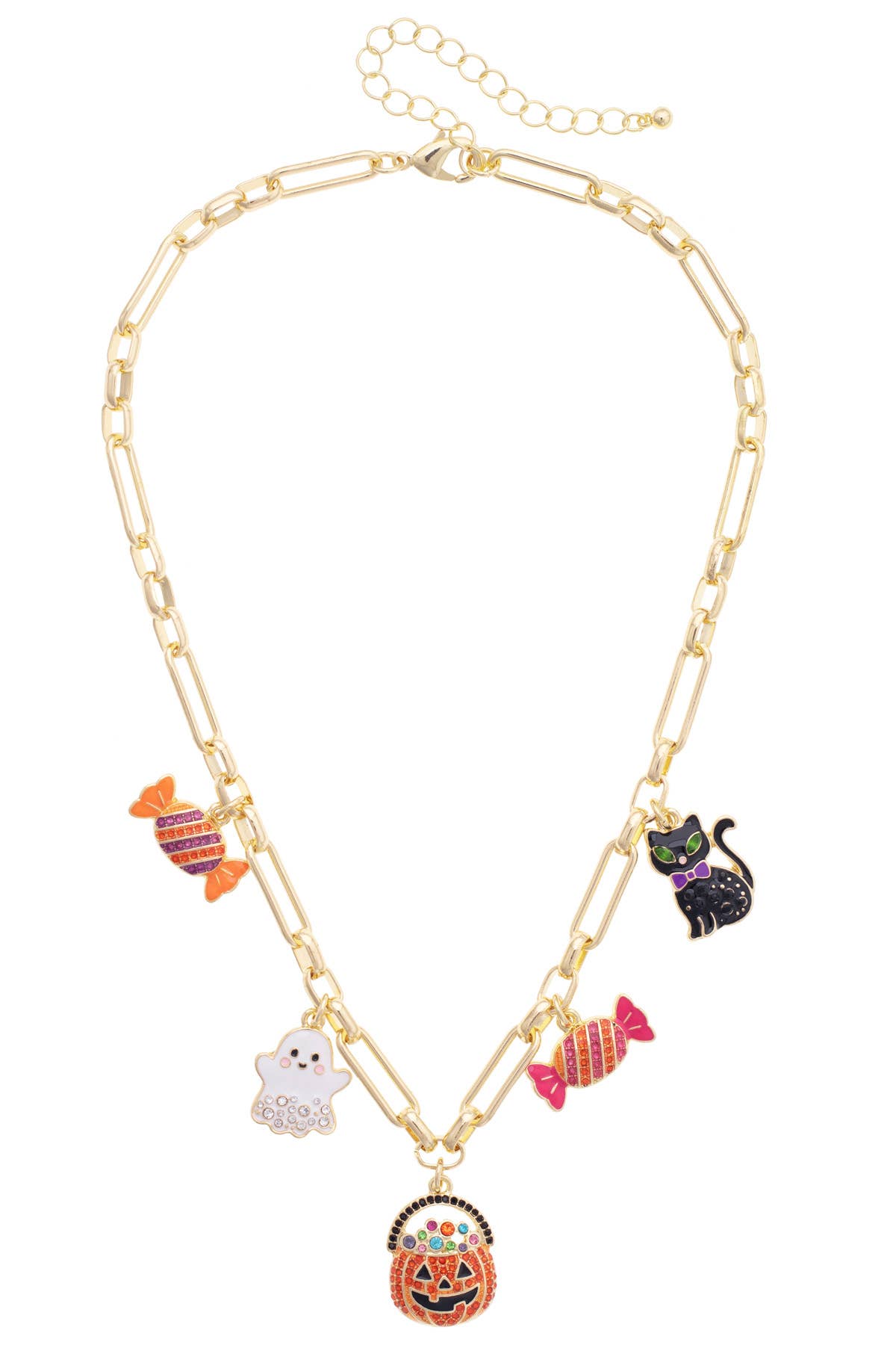 This is Halloween Enamel Charm Necklace