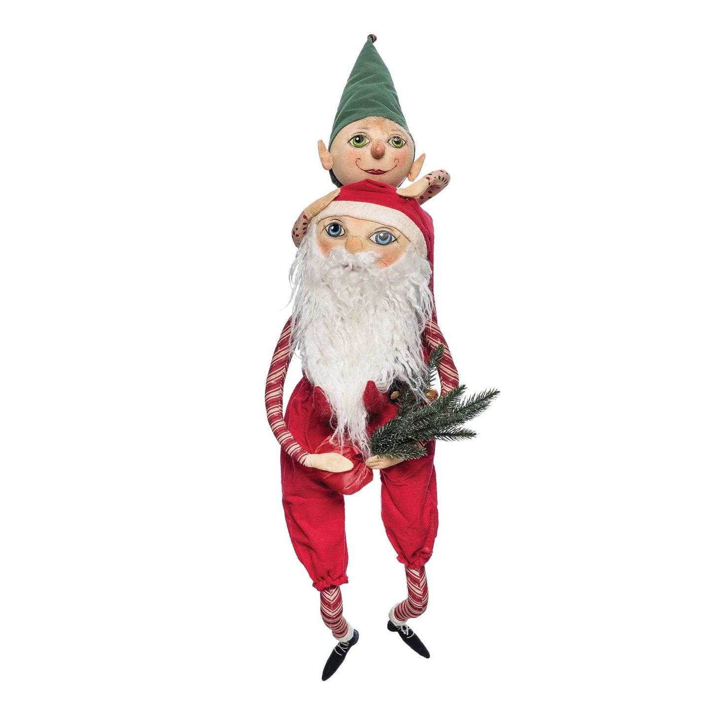 Jingle & Saint Nick Gathered Traditions Art Doll