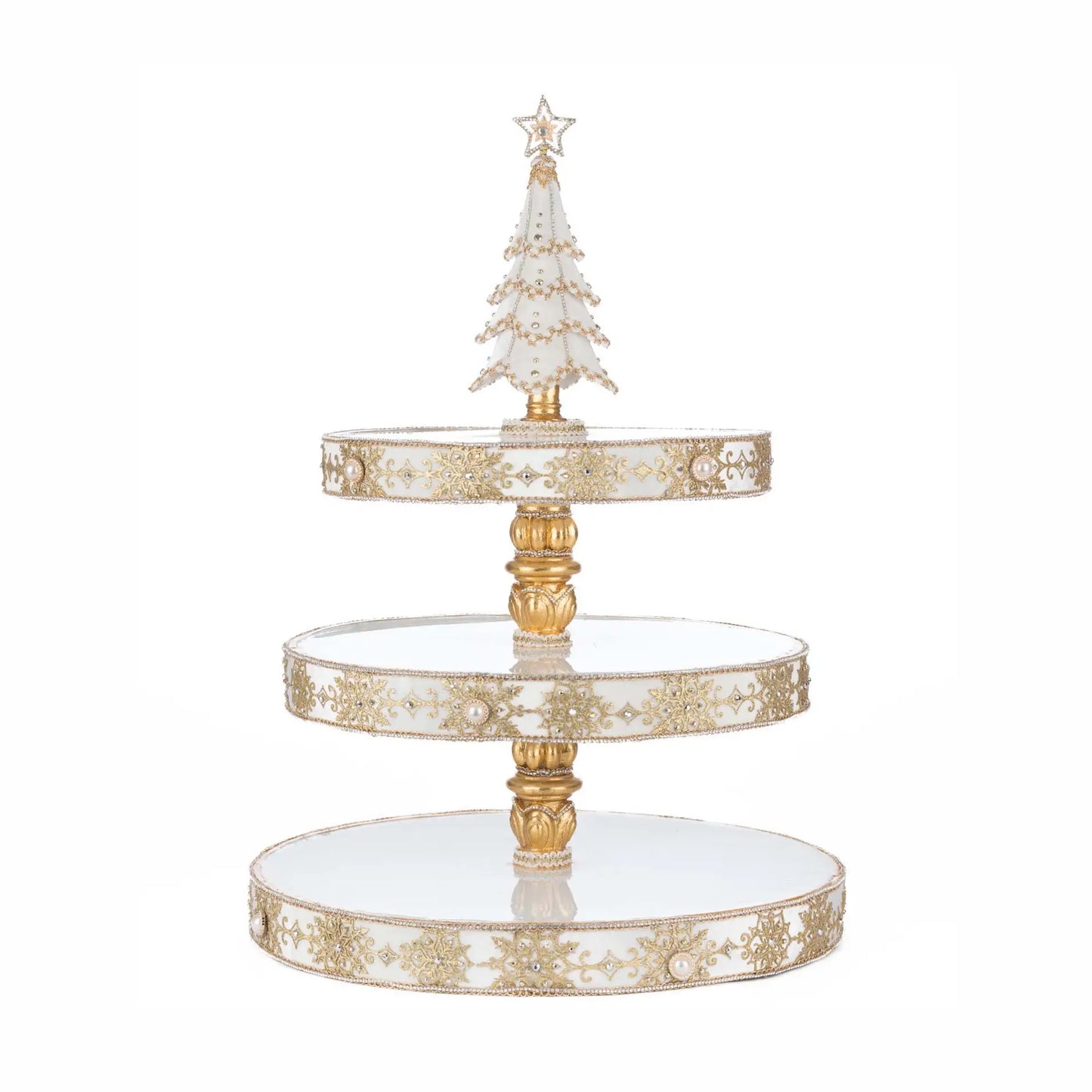 Bells of Brilliance Tiered Serving Tray by Katherine's Collection