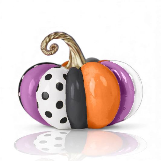 14.5in Multi Stripe Fun House Pumpkin