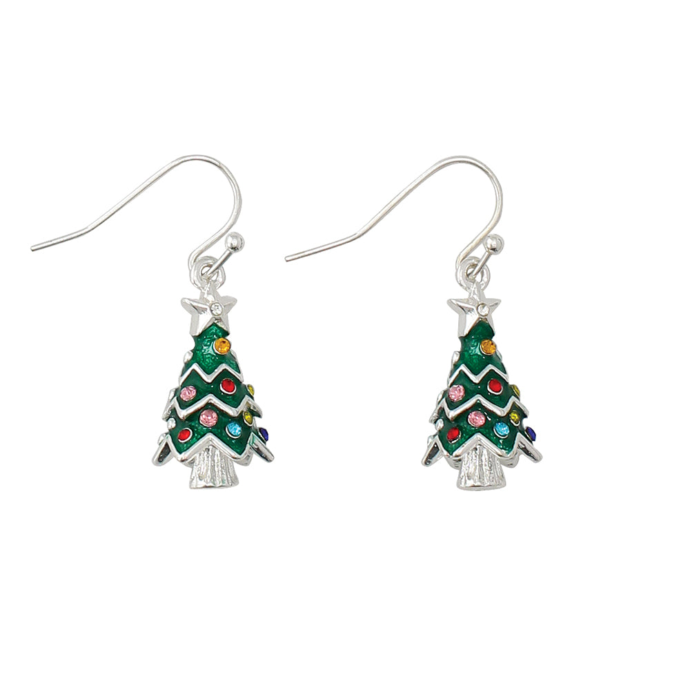 Earrings-Trimmed Christmas Tree