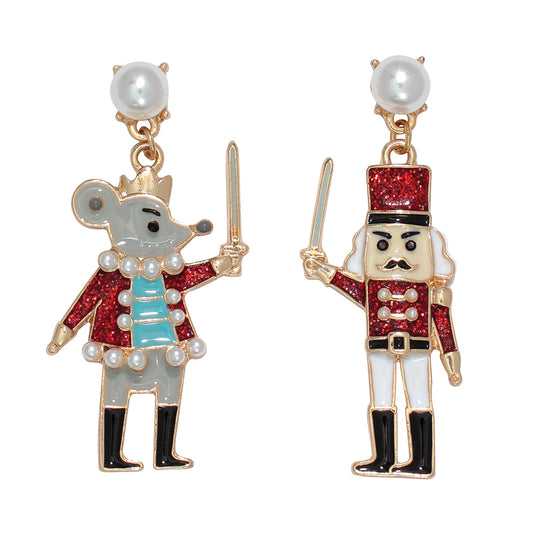 Earrings-Nutcracker + Mouse King