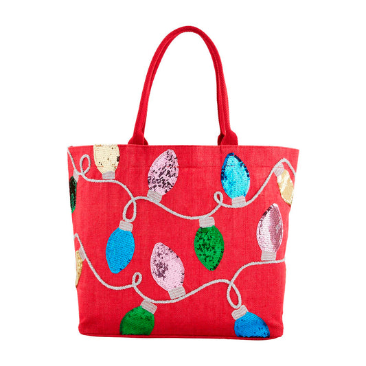 HOLIDAY SPARKLE TOTE-RD