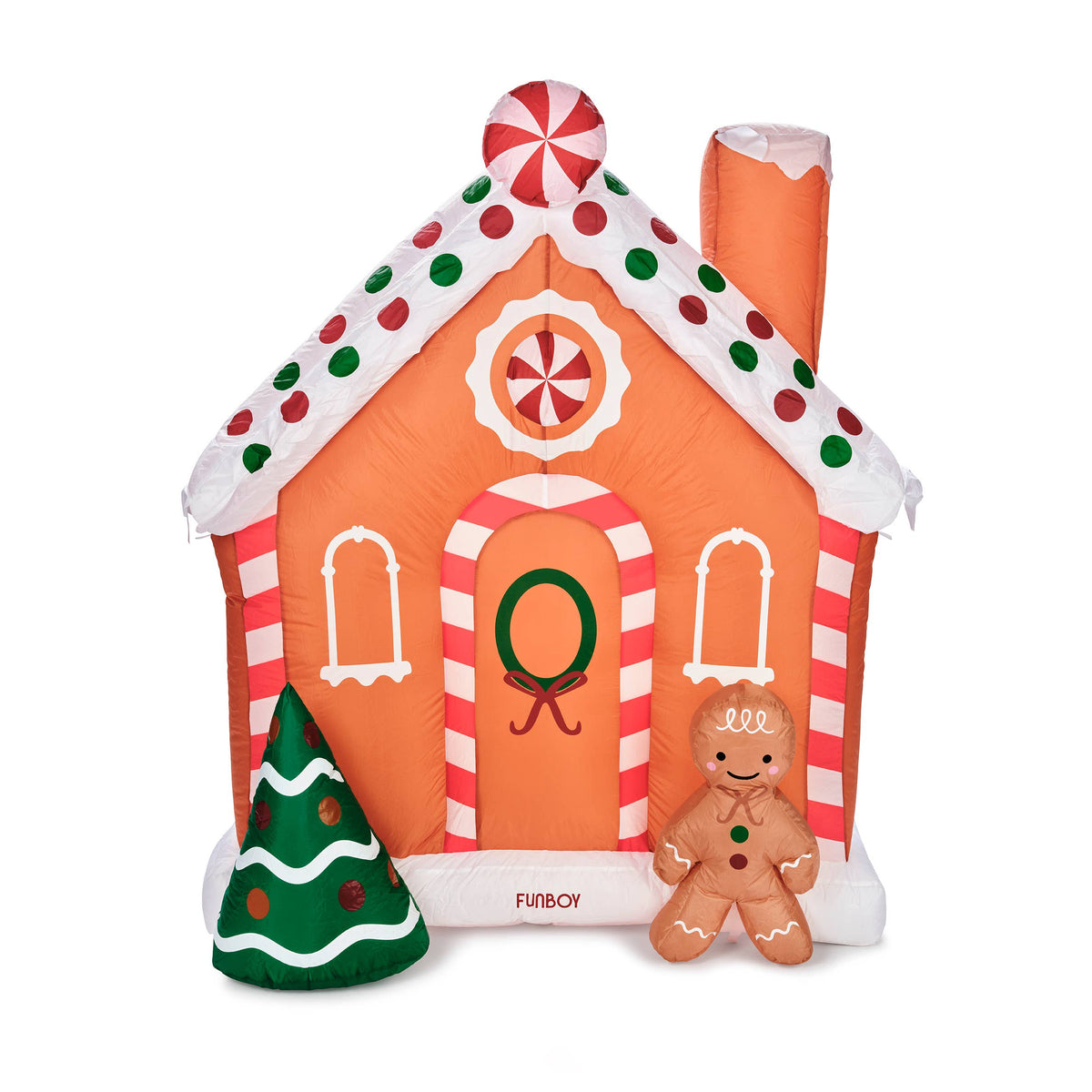 Outdoor Christmas Decorations Constant Air Light-Up Gingerbread House