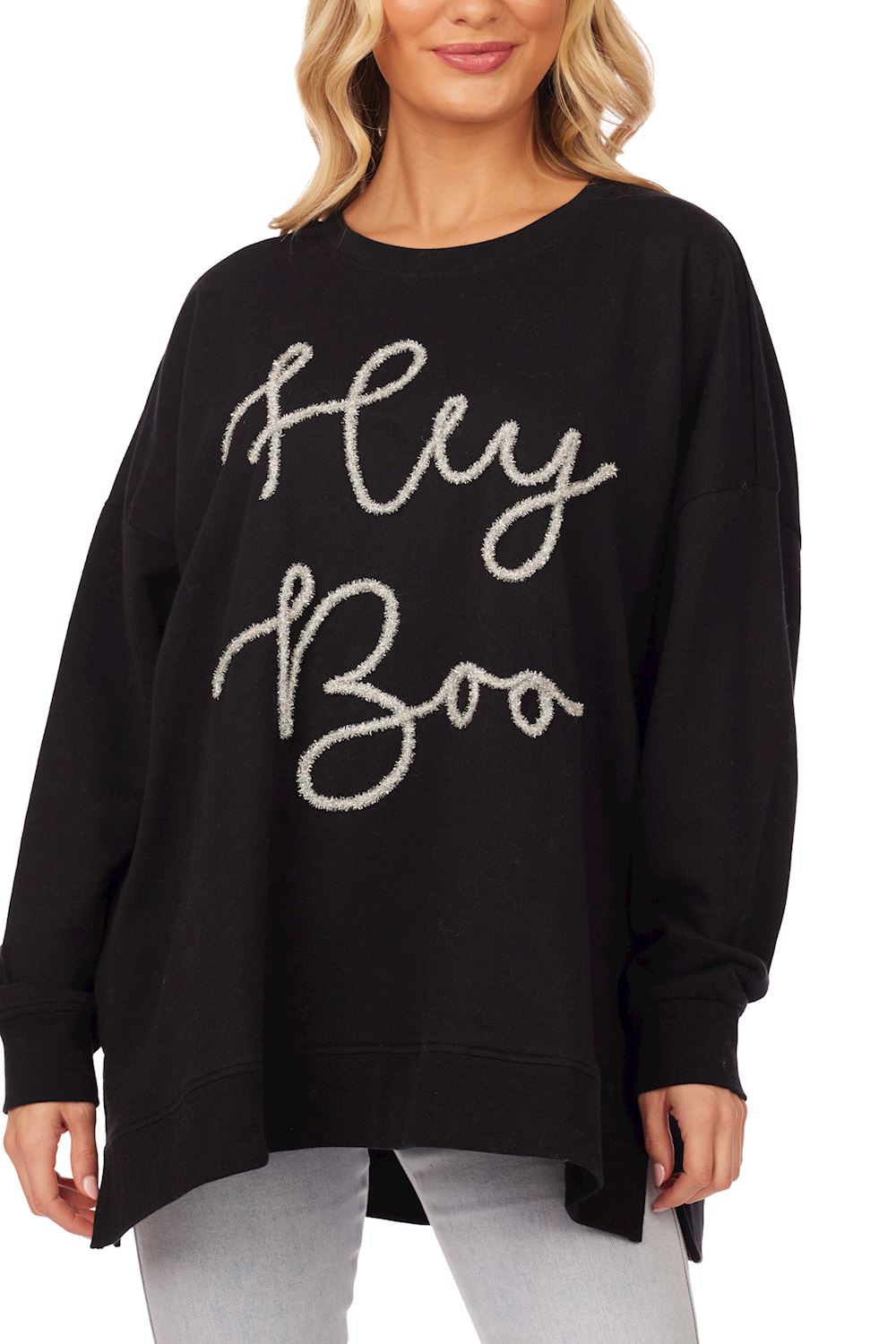 Hey Boo Sparkle Sweatshirt