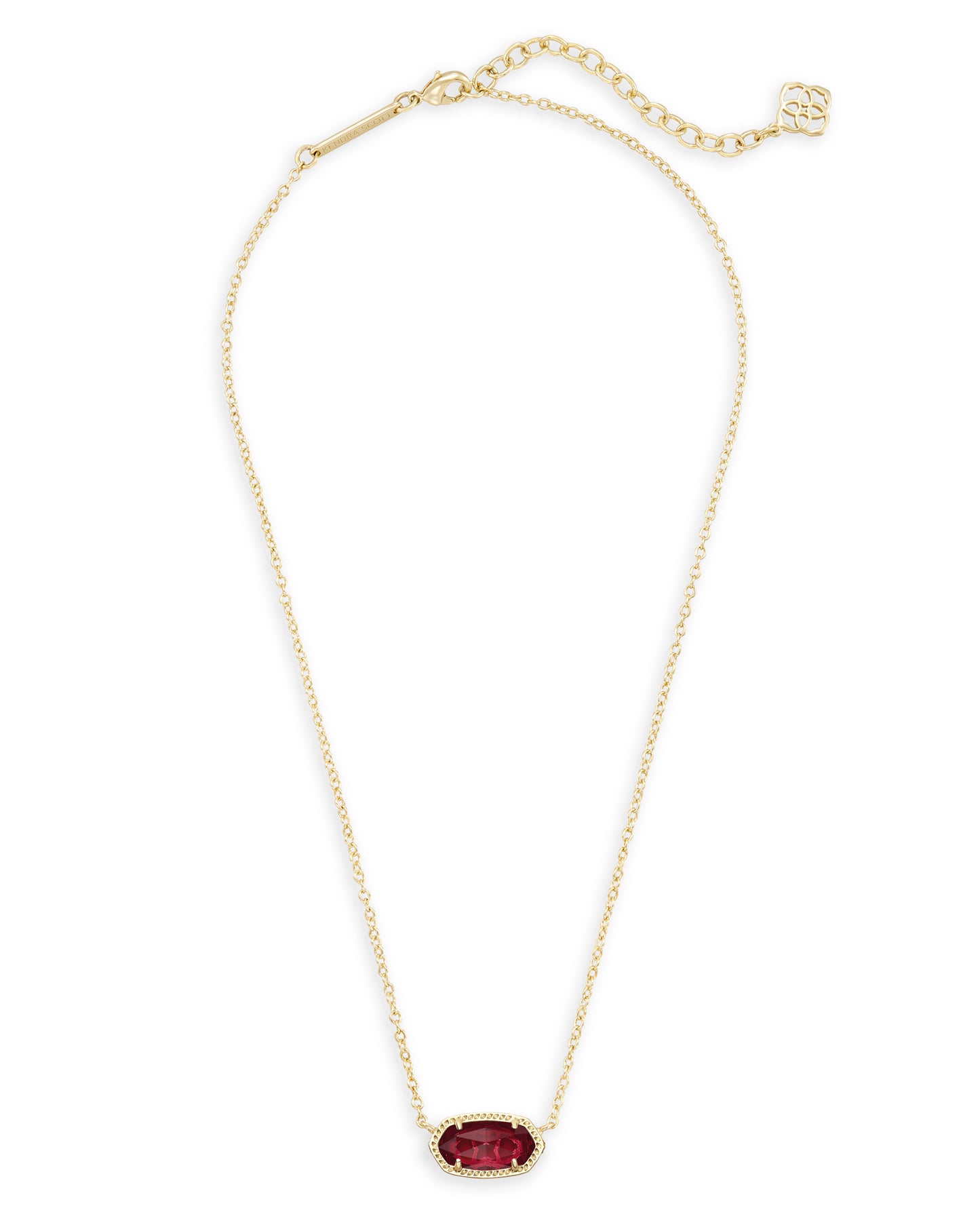 ELISA SHORT PENDANT NECKLACE GOLD CLEAR BERRY