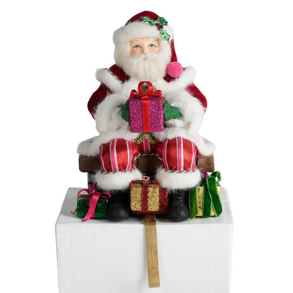 Santa On Chimney Stocking Holder by Katherine's Collection