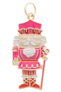 Nutcracker Enamel Charm in Pink/Red/White