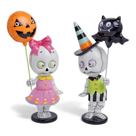 13.5in Set of 2 Skeleton Kids