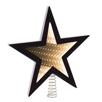 STAR TREE TOPPER INFINITY LIGHT 9.75"H Ekkolight