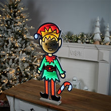 Load image into Gallery viewer, ELF W/CANDY CANE INFINITY LIGHT 29”H  Ekkolight