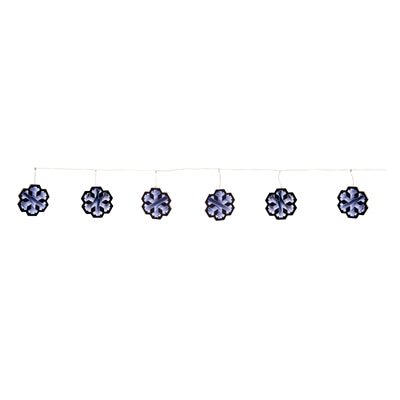 INFINITY LIGHT SNOWFLAKE GARLAND 68”L  Ekkolight