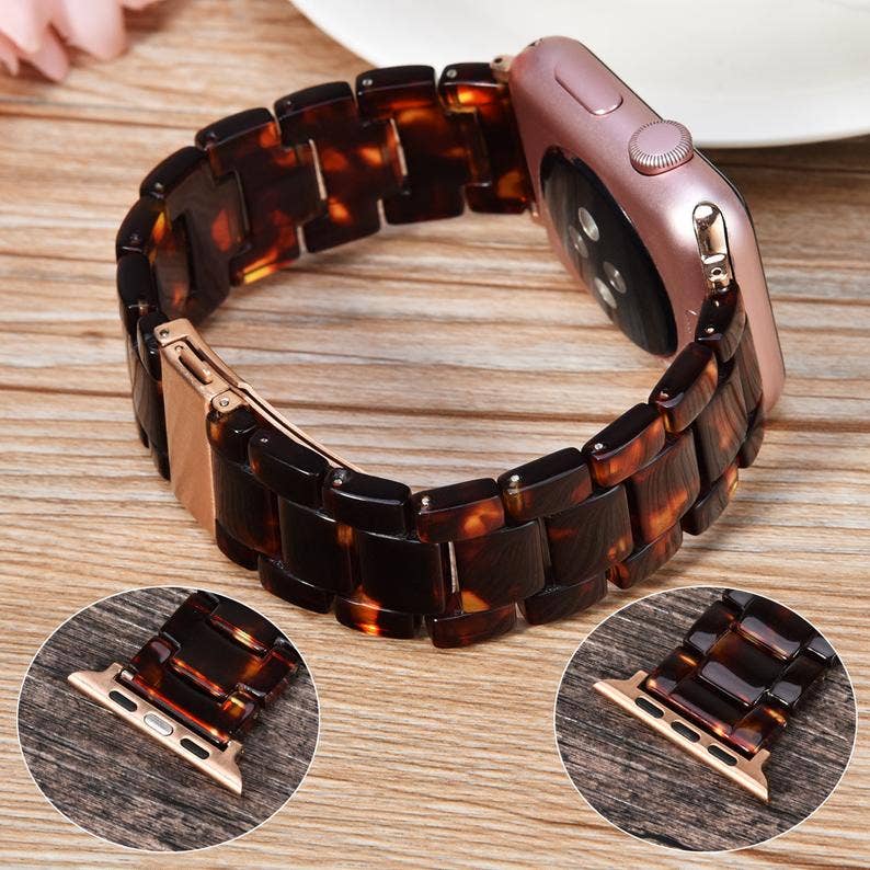 Resin Bracelet Light Weight Bands for Apple Watch: 38/40/41mm / Pink