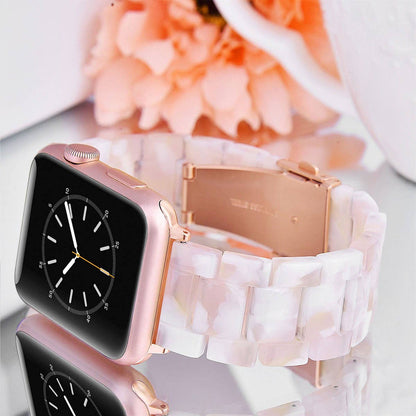 Resin Bracelet Light Weight Bands for Apple Watch: 38/40/41mm / Black