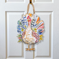 Patchwork Turkey Door Hanger-Thanksgiving Friendly Fun Decor