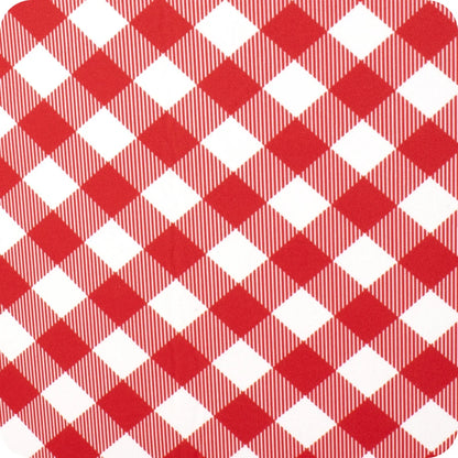 Gameday Gingham Red + Black Medium Iced Cup Coolie