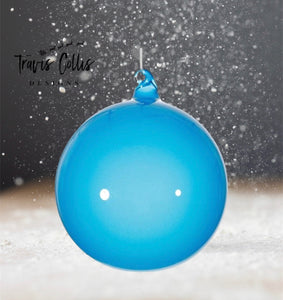 4.7" Ageian Bubblegum Glass Ball Ornament