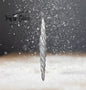 12" Iridescent Glass Icicle Ornament - Set of 3