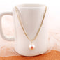 Clemson Tigers Gold & Pearl Logo 3-Strand Necklace