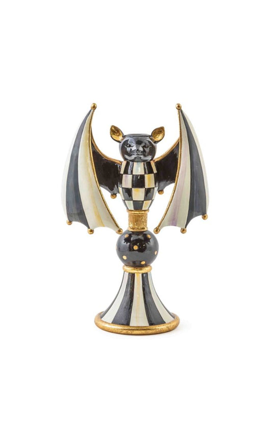 Mackenzie-Childs Courtly Check Bat Candle Holder