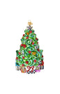 Mackenzie-Childs Classic Courtly Christmas Tree Glass Ornament